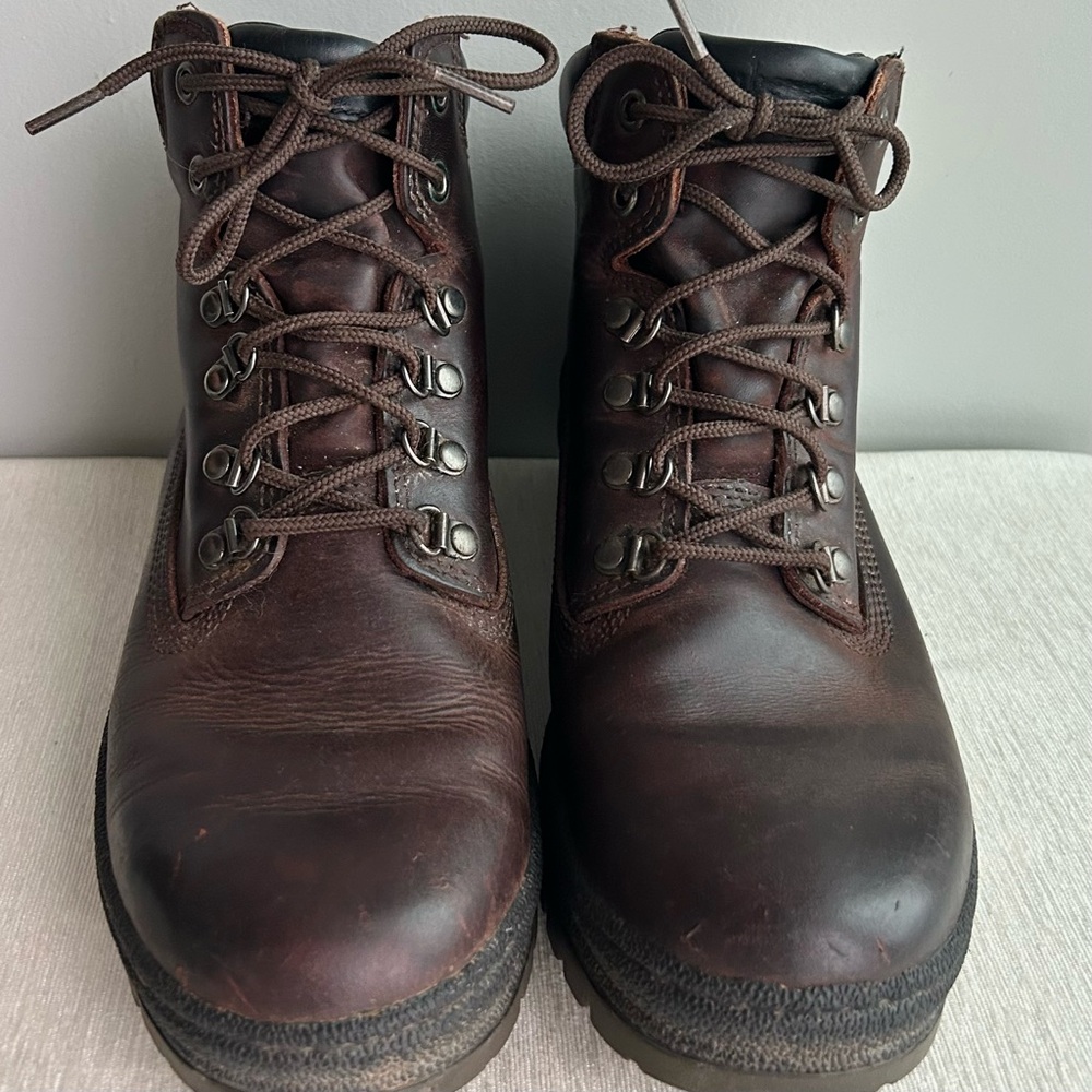 Timberland Women's Dark Brown Lace-Up Boots